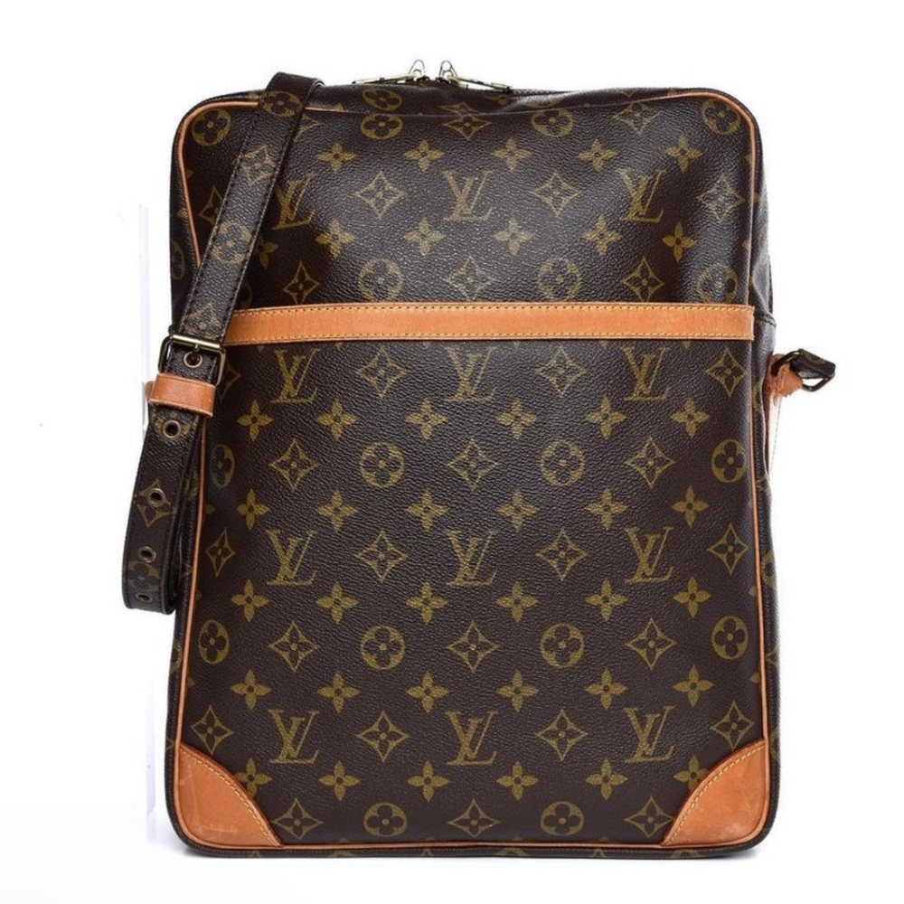 LOUIS VUITTON Danube GM MINT 1980’s Monogram Authentic Vintage largest one